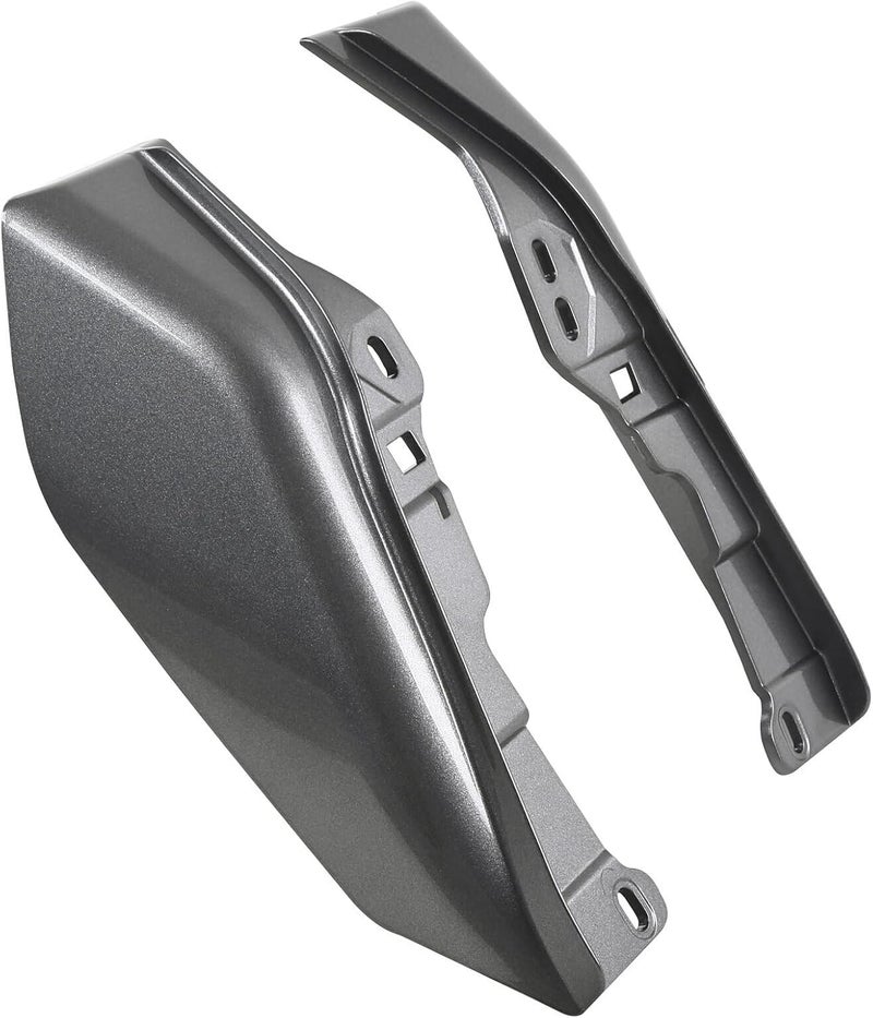 HR3 Billet Silver/Vivid Black Mid Frame Air Deflectors Heat Shield Compatible with 2017 Road King Classic 2016-2017 Road Glide Ultra Ultra Limited/Low Fit for 2009-later Harley Touring Models - Image 4